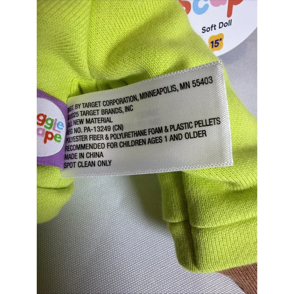 Gigglescape Soft AA Boy Doll in Lime Green Sweatsuit 15